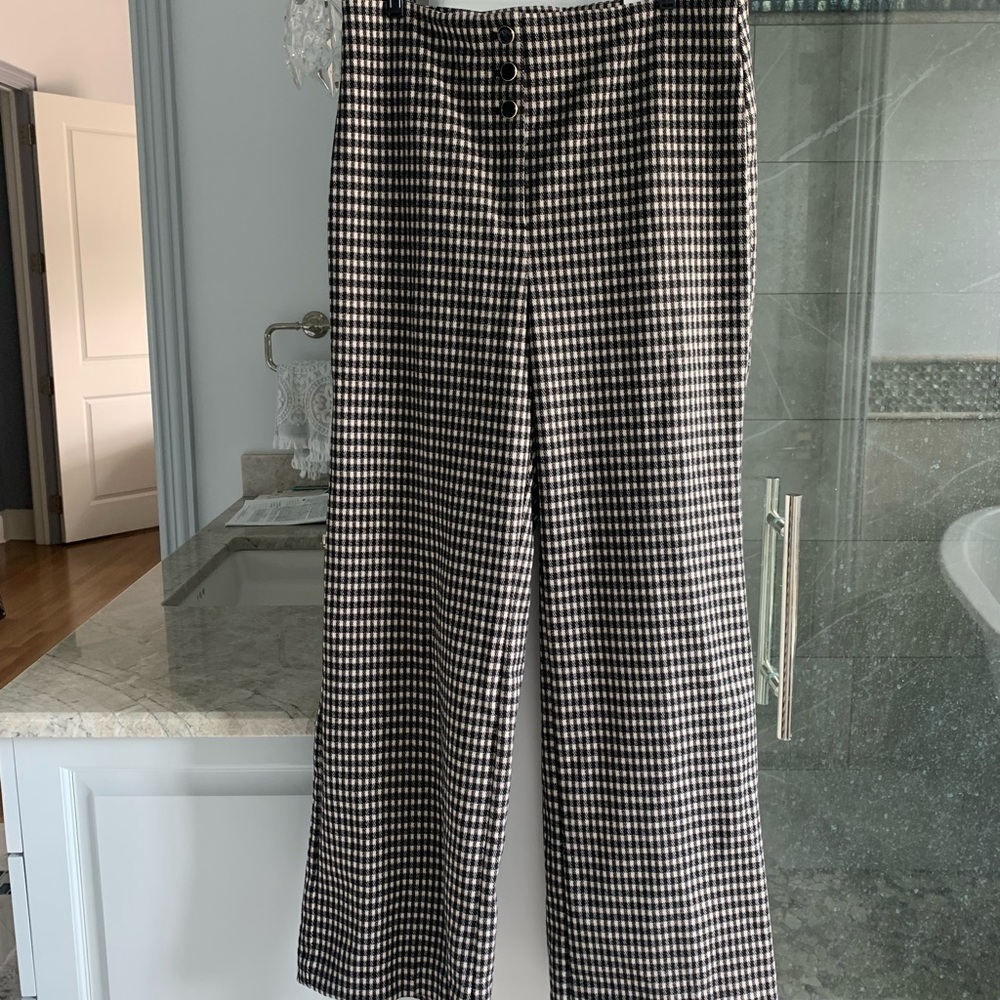 Ann Taylor High Rise Gingham Pants